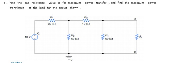 power transfer , and find the maximum power 3.