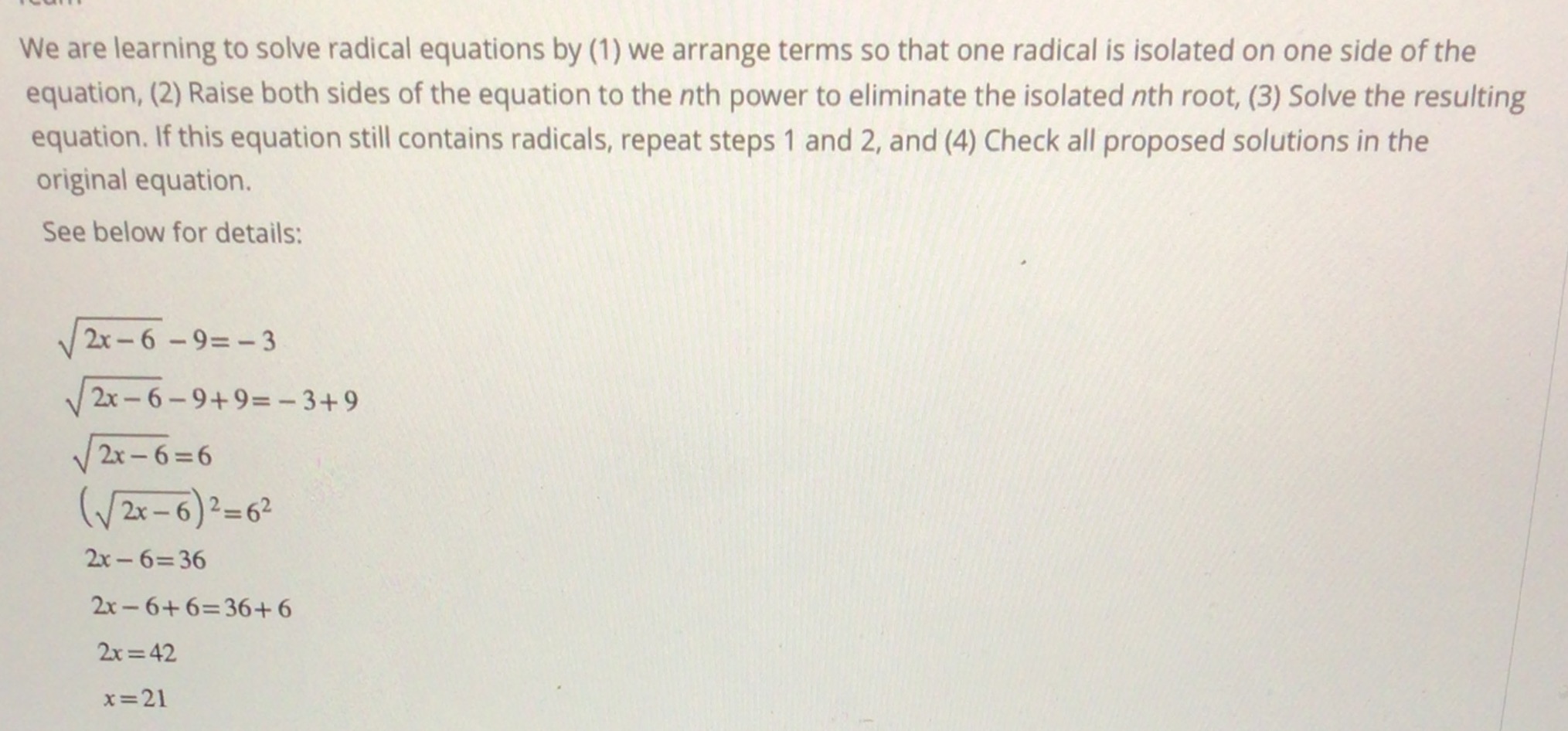 How t solve the radical equations? We are