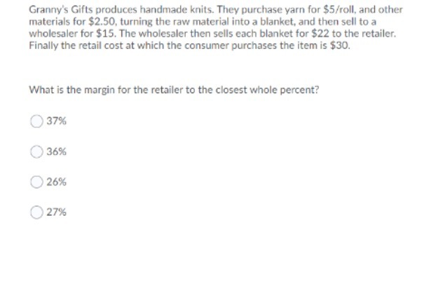 Granny's Gifts produces handmade knits. They