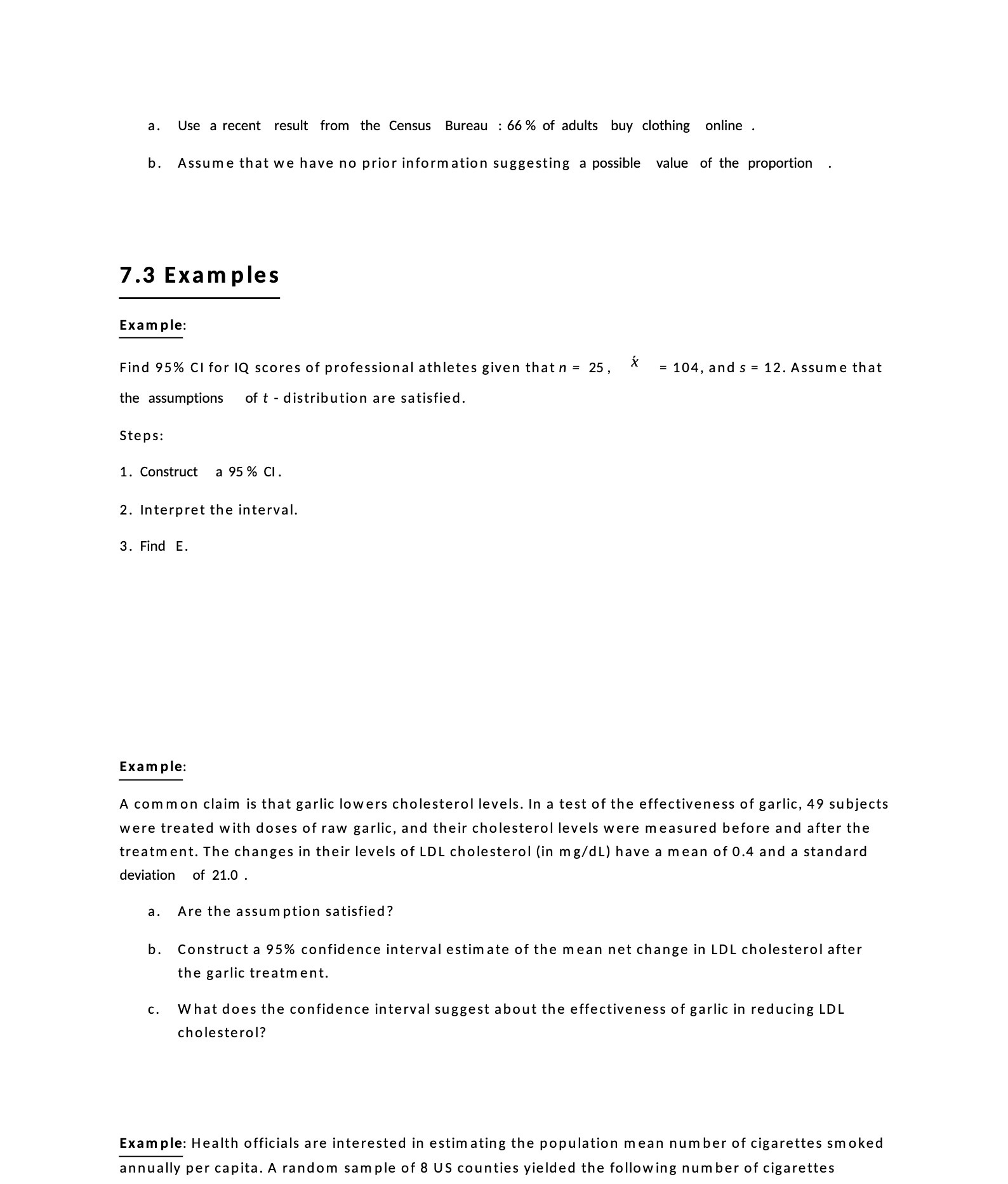 a. Use a recent result from the Census Bureau