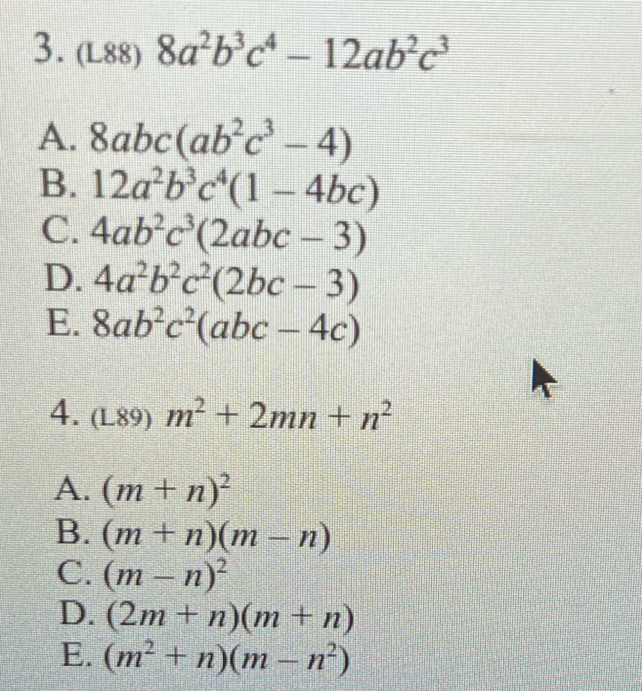 Select the factored form, please \f