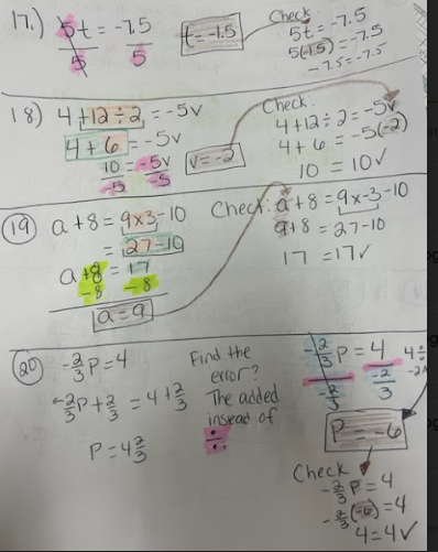 show work like this on paper \f17. ) 8+ = - 7.5 1