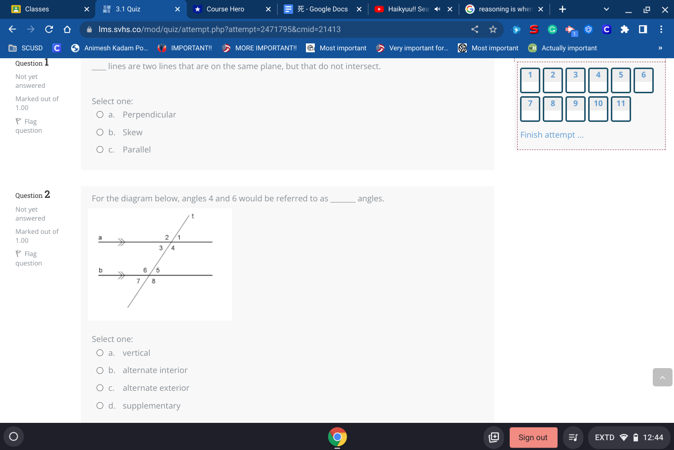Classes X 3.1 Quiz X * Course Hero X FE - Google