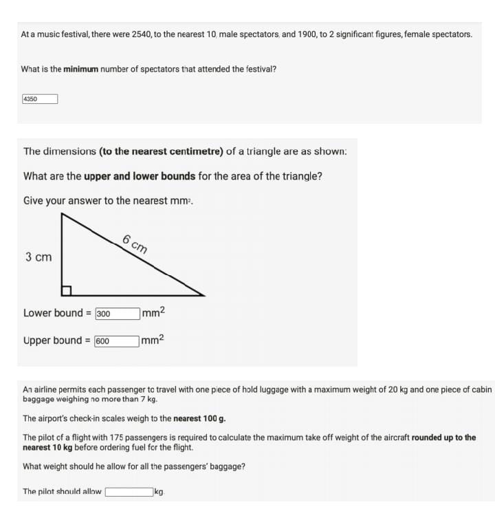 At a music festival, there were 2540, to the