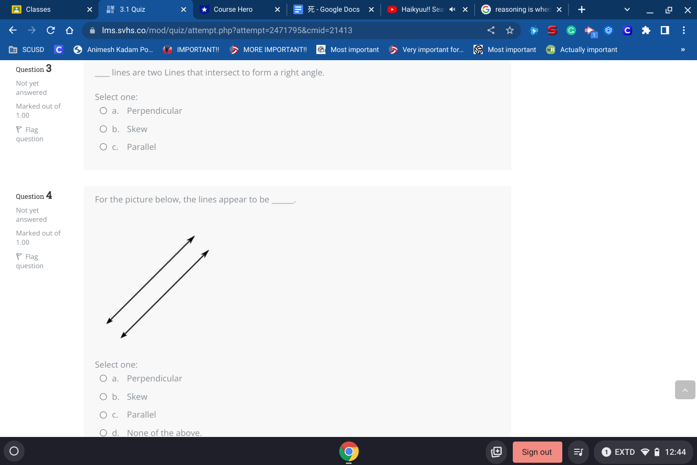 Classes X 3.1 Quiz X * Course Hero X FE - Google