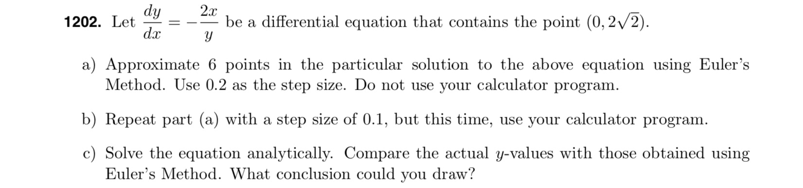 d 2 1202. Let dy = __a: be a differential