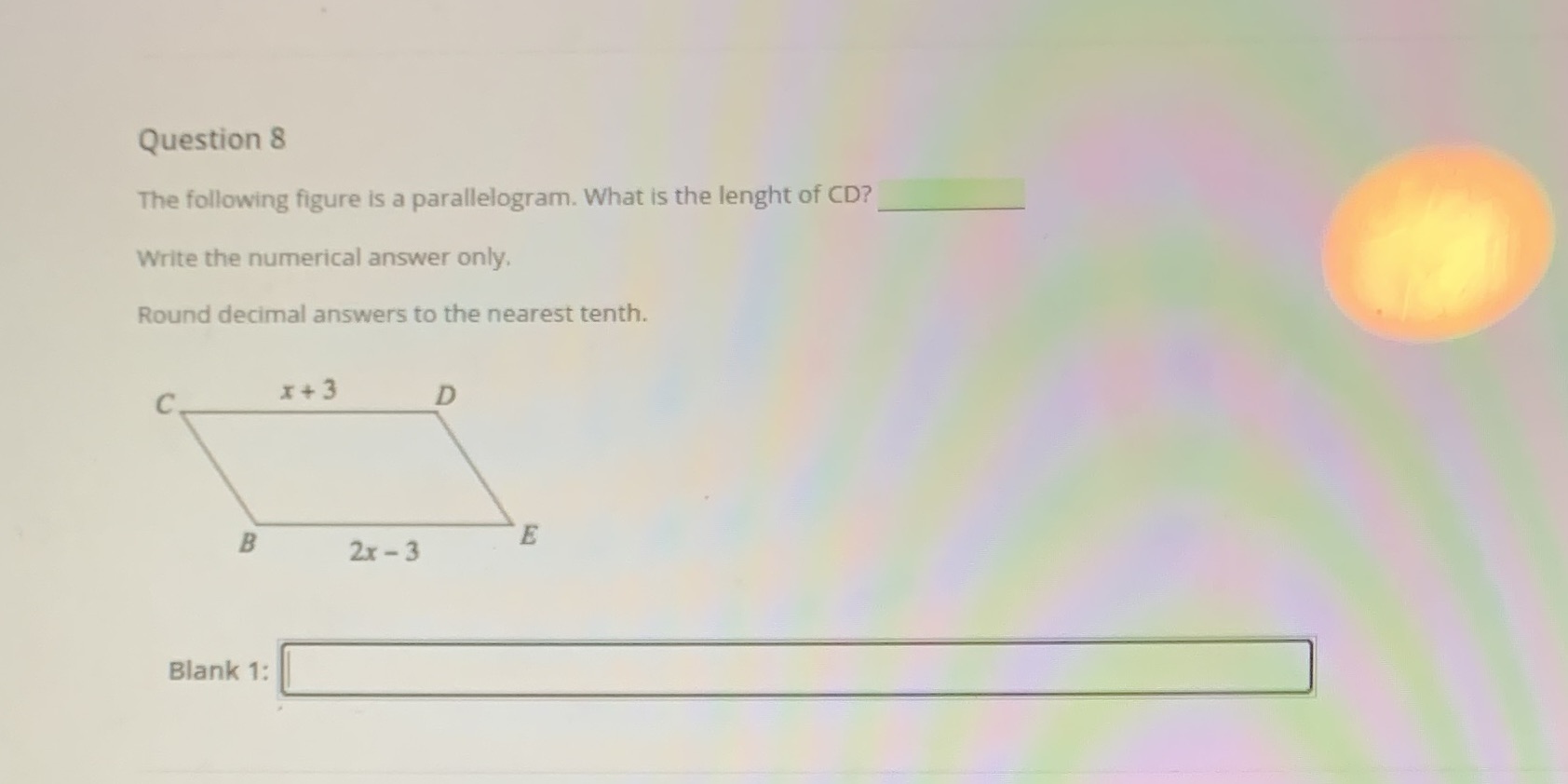 DO AS QUICK AS POSSIBLE IM IN A TEST Question 8