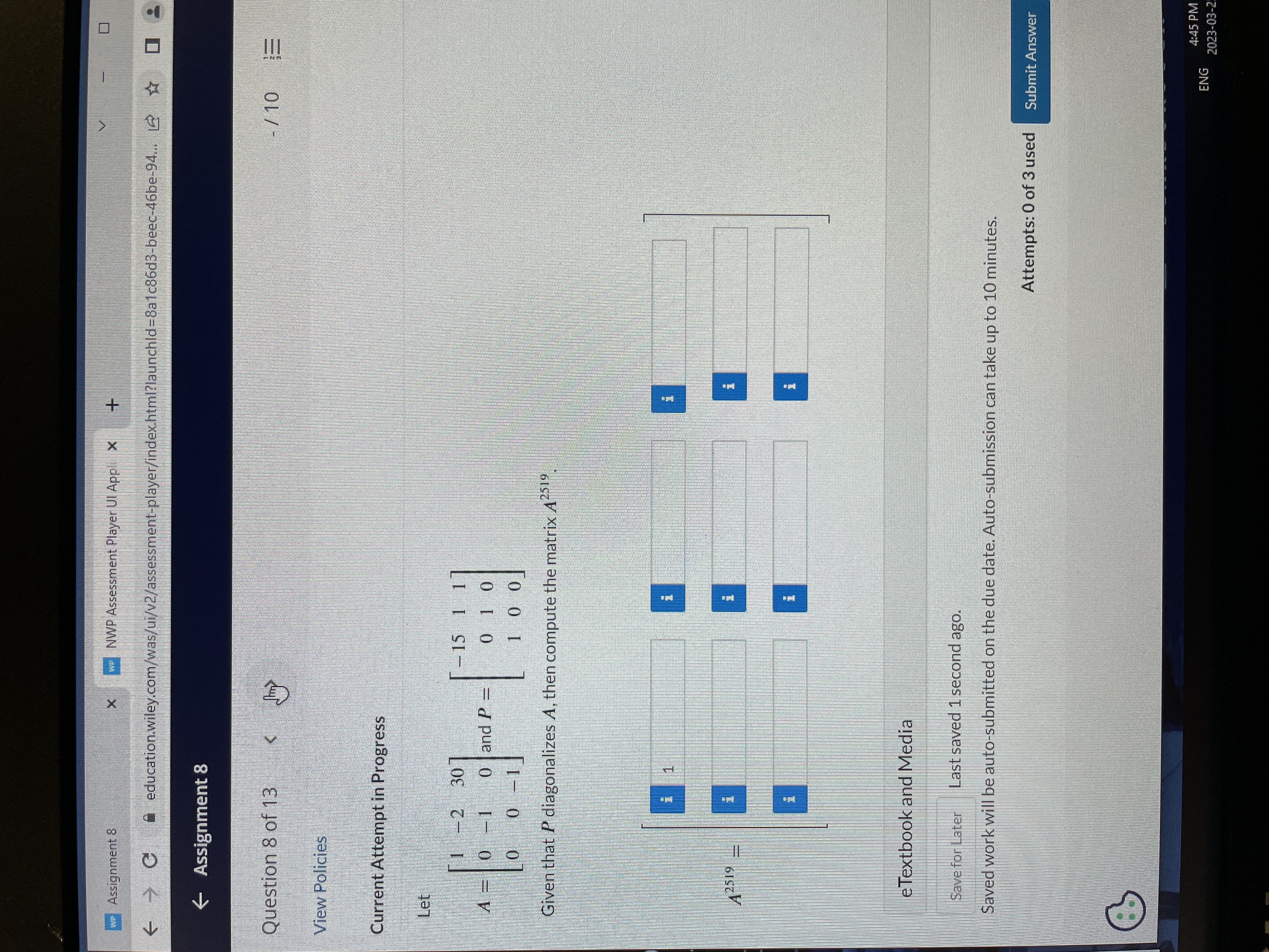 V we Assignment 8 NWP Assessment Player C