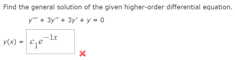 Find the general solution of the given