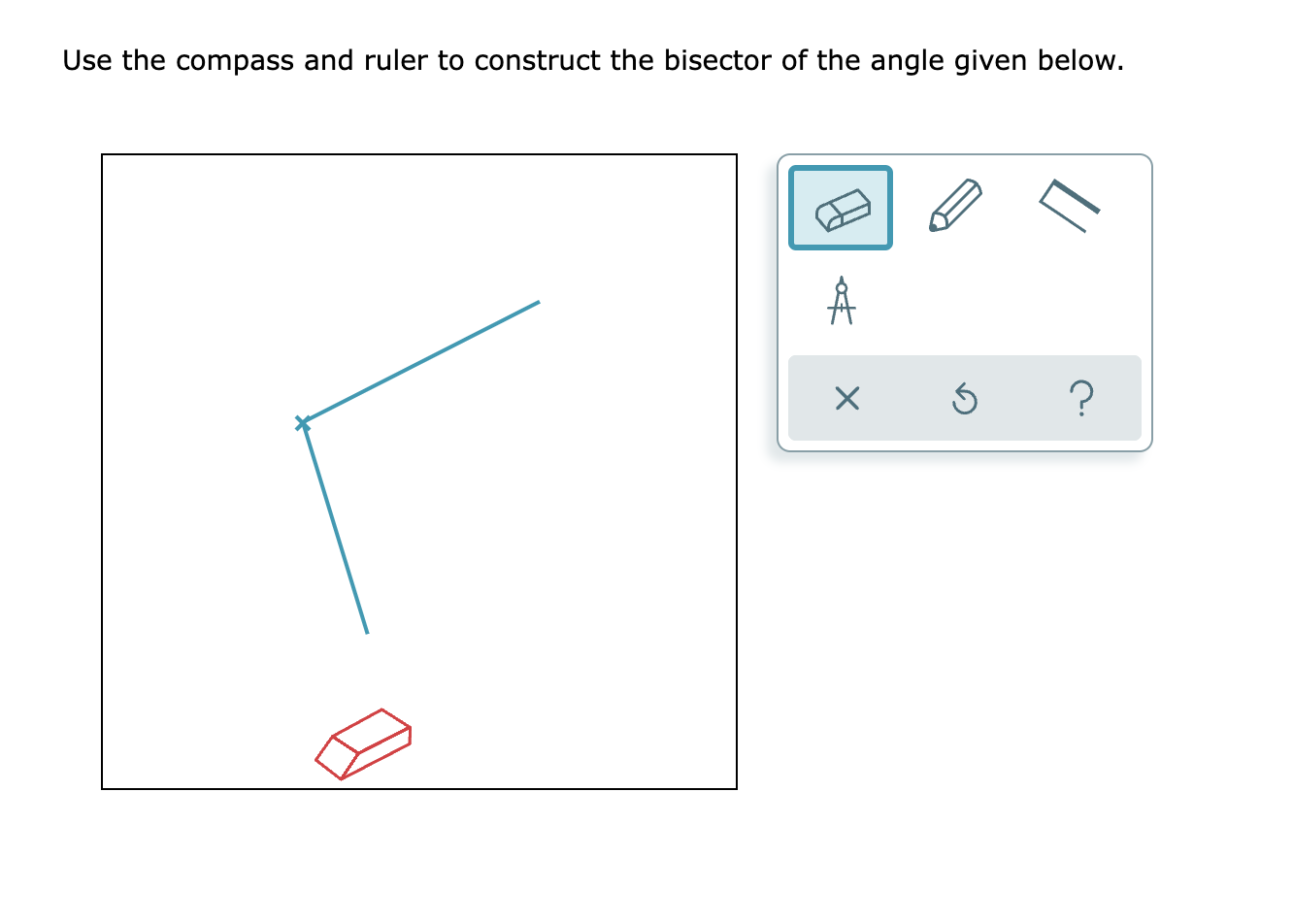 Use the compass and ruler to construct the
