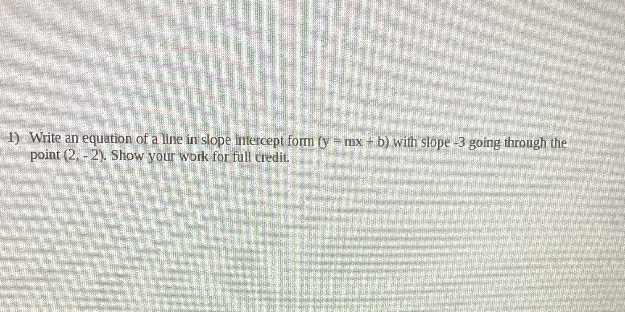 I need help. I don't want to cheat 1) Write an