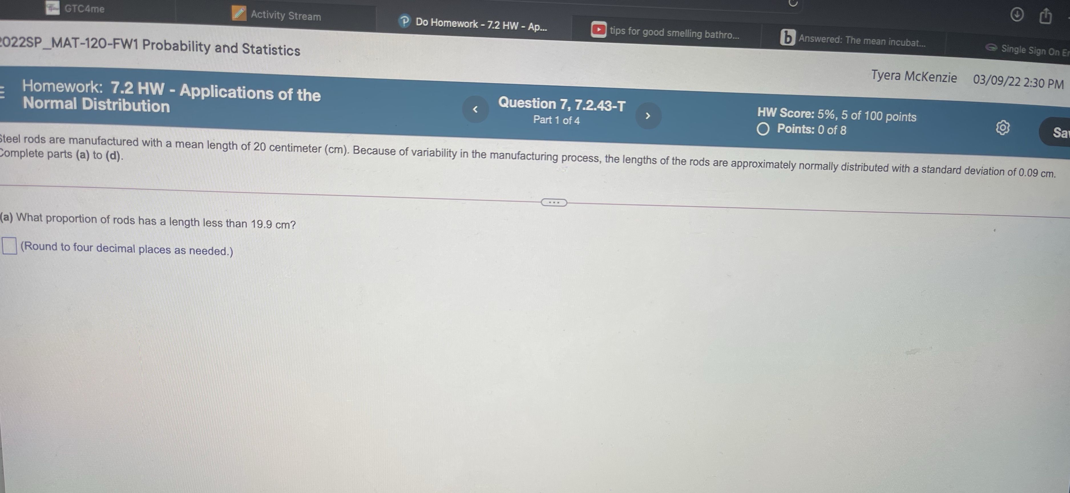 GTC4me Activity Stream P Do Homework - 7.2 HW -