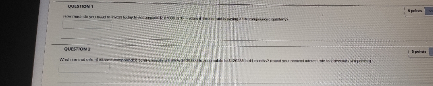 maths quiz QUESTION 1 5 points How much do you
