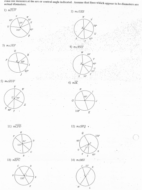 Please help! Thank you actual diameters. Find the
