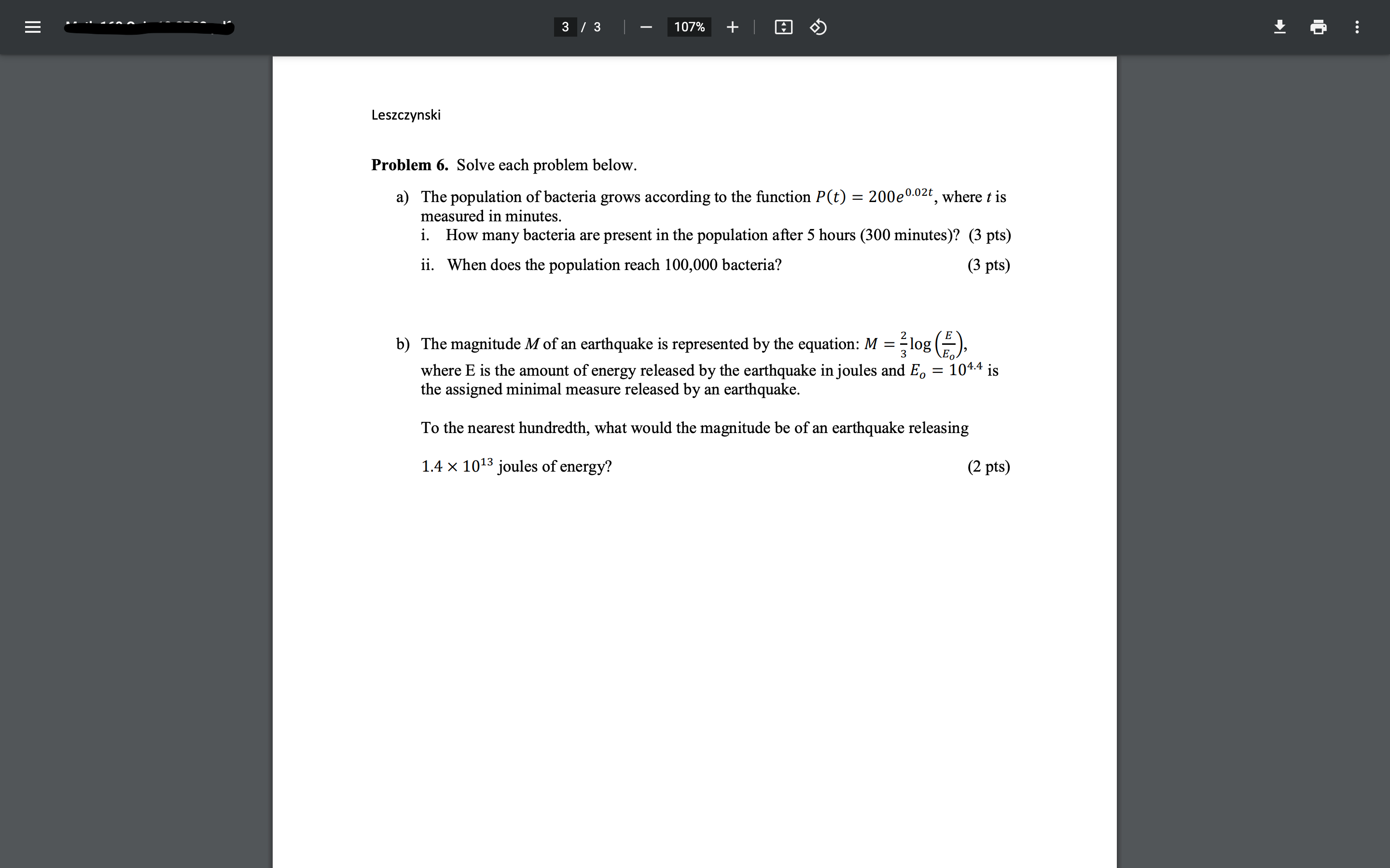 .... _. m ,,_. 1 / 3 Spring 2022 Instructor: Dr.