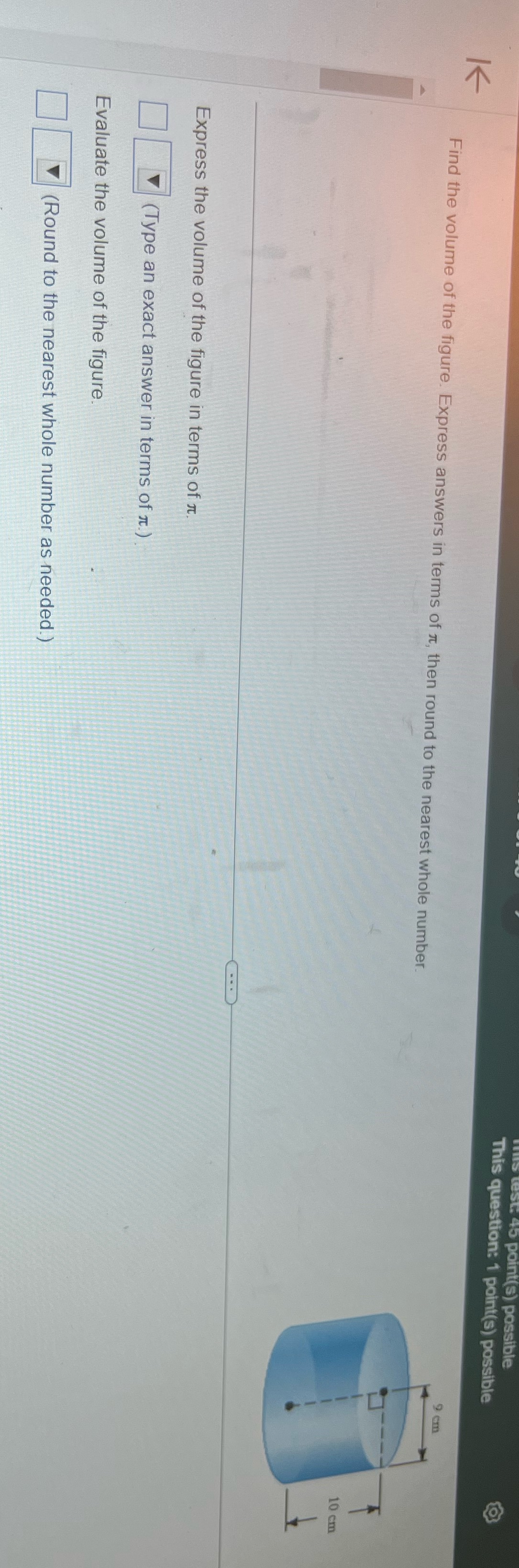 5 point(s) possible This question: 1 point(s)