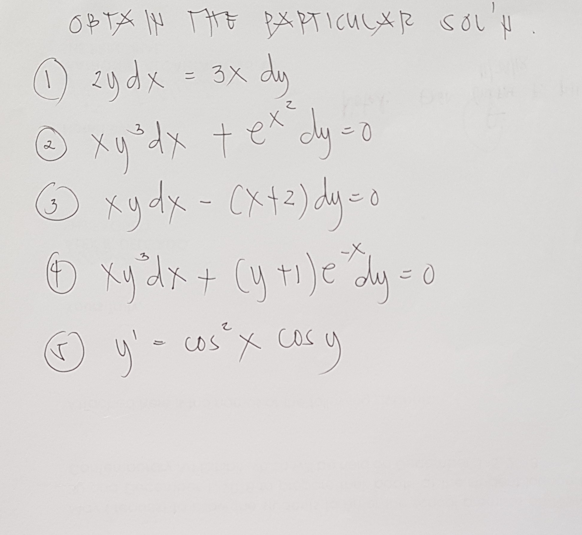 FQUIXTION OF ORDER ONF SFRRATION OF VARIABLES