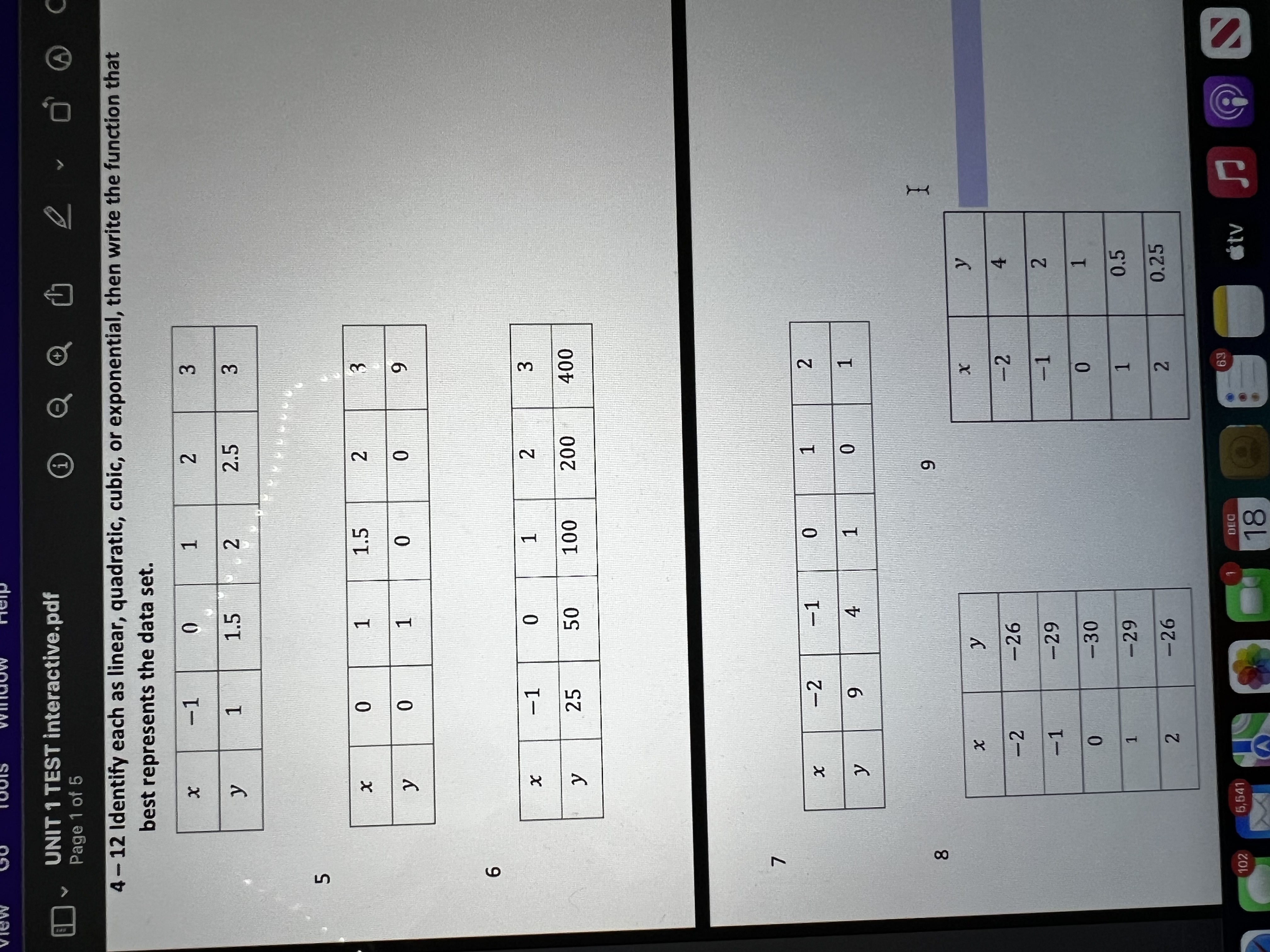 UNIT 1 TEST interactive.pdf Page 1 of 5 4 - 12