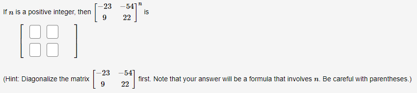 23 -547 7 If n is a positive integer, then is 9