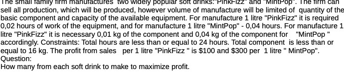 The small family firm manufactures two widely