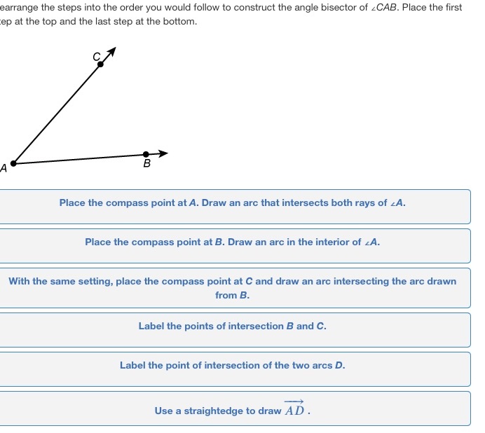 Rearrange the steps eerrange the steps into the