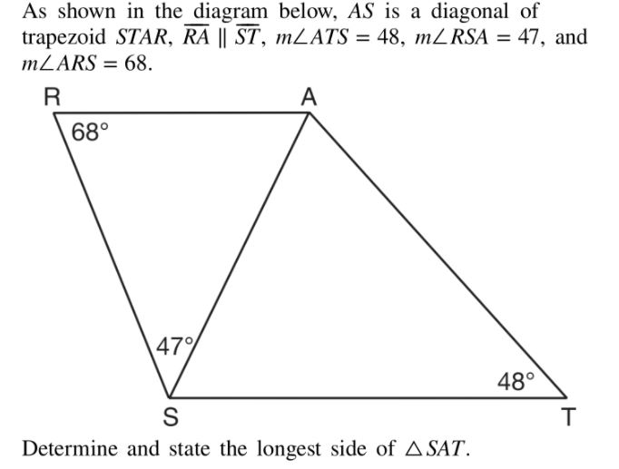 solve these As shown in the diagram below, AS is