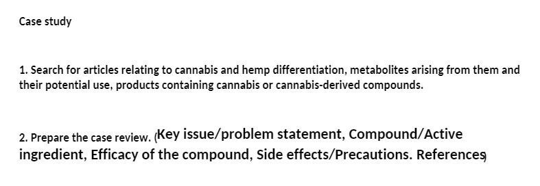 Case study 1. Search for articles relating to