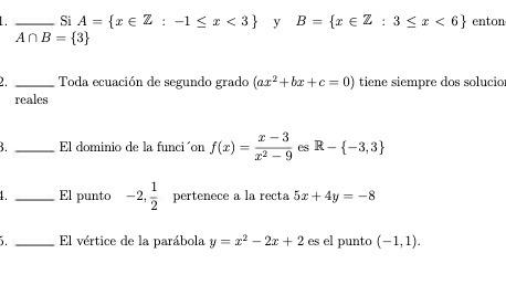 Si A= (ceZ : -1 < <3} y B= treZ : 3 < 6} enton