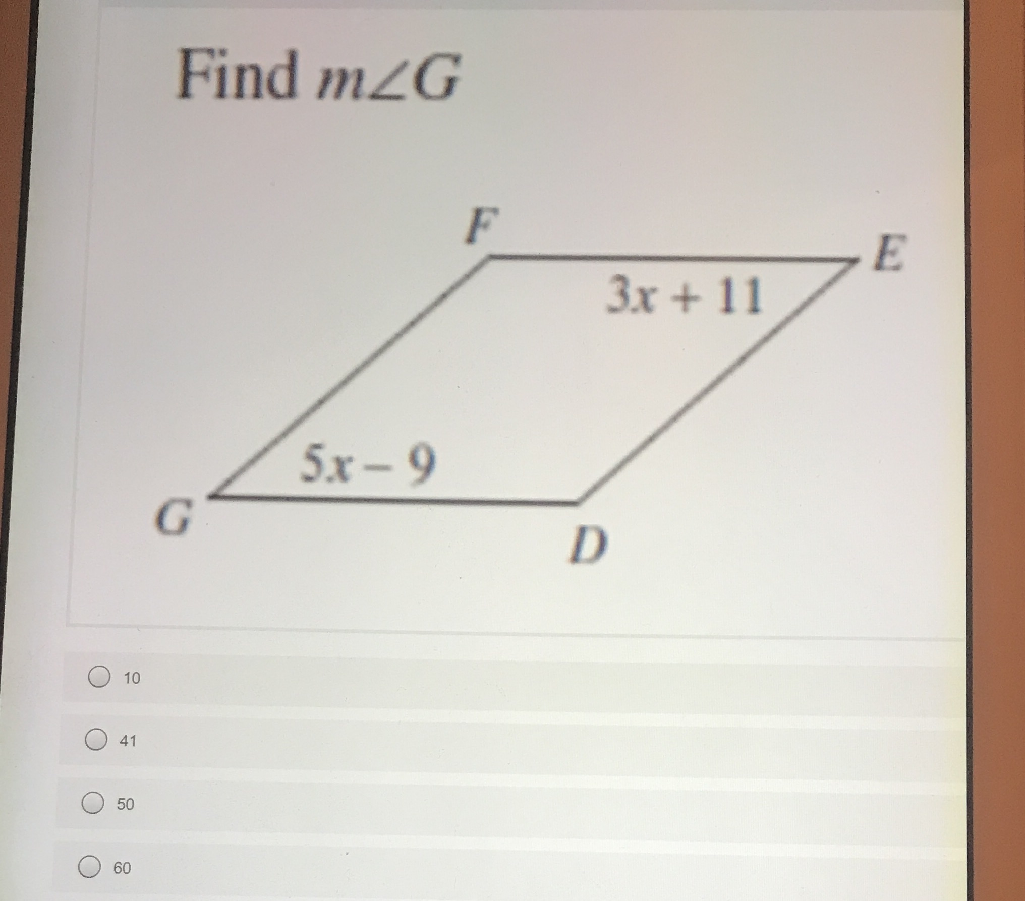 find m \f