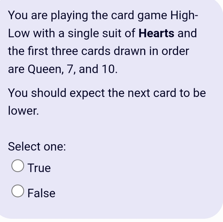 which is it You are playing the card game High-