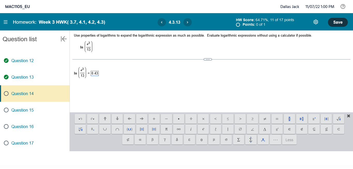 Cant figure this out. My answer is incorrect of