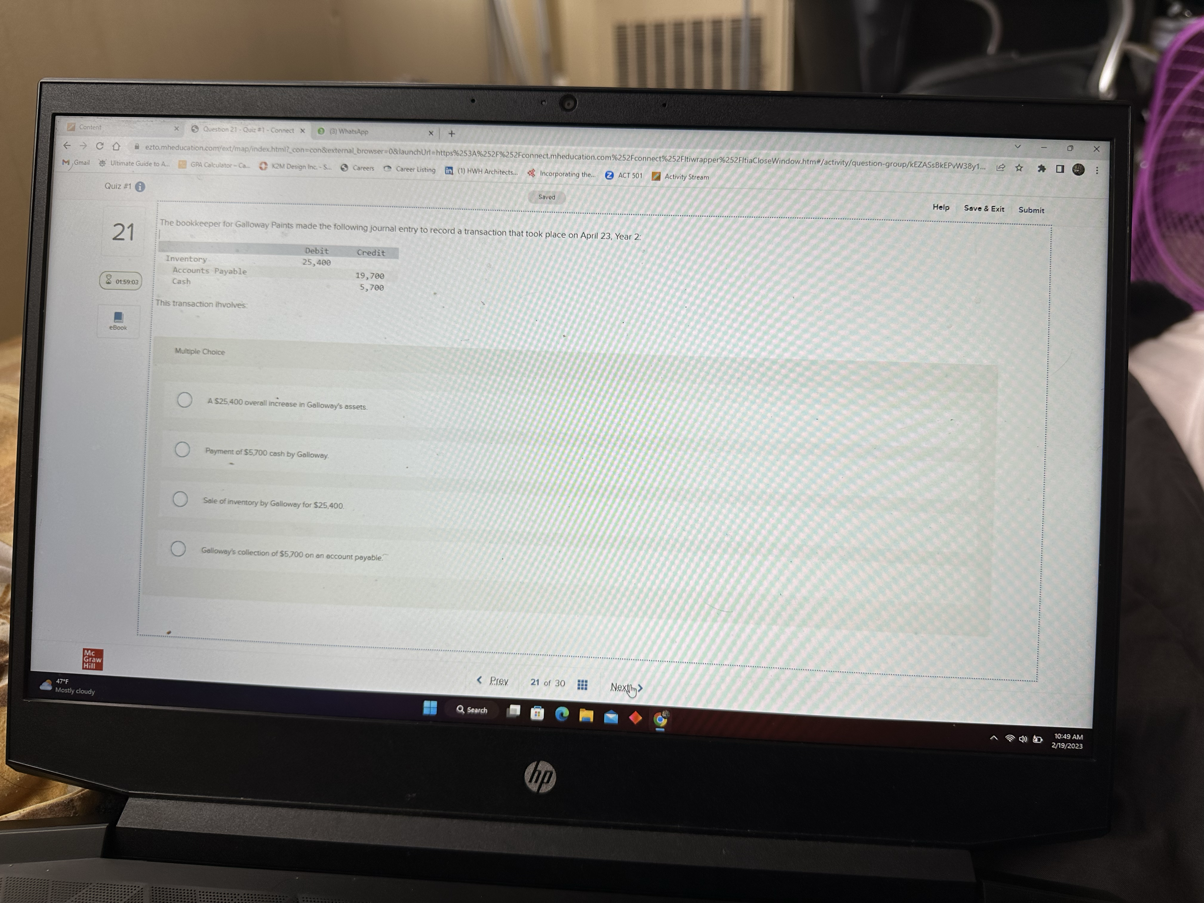 Content * + O X x Question 27 - Quiz #1 - Connect