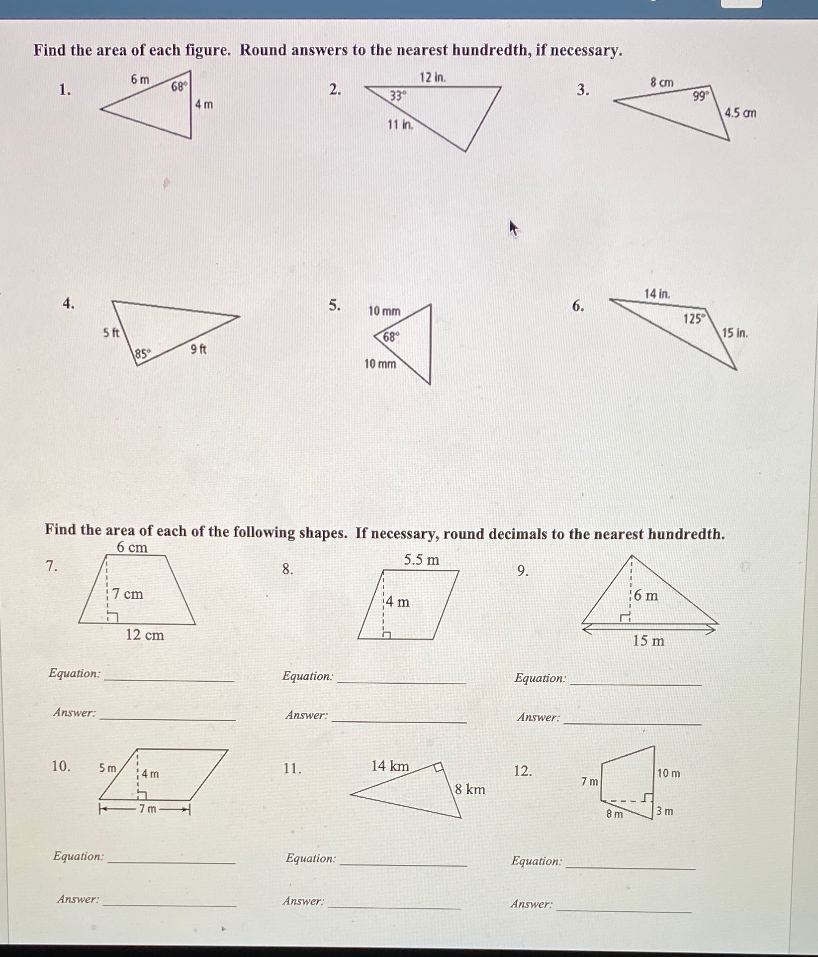 Hi!! This is geometry, please complete every