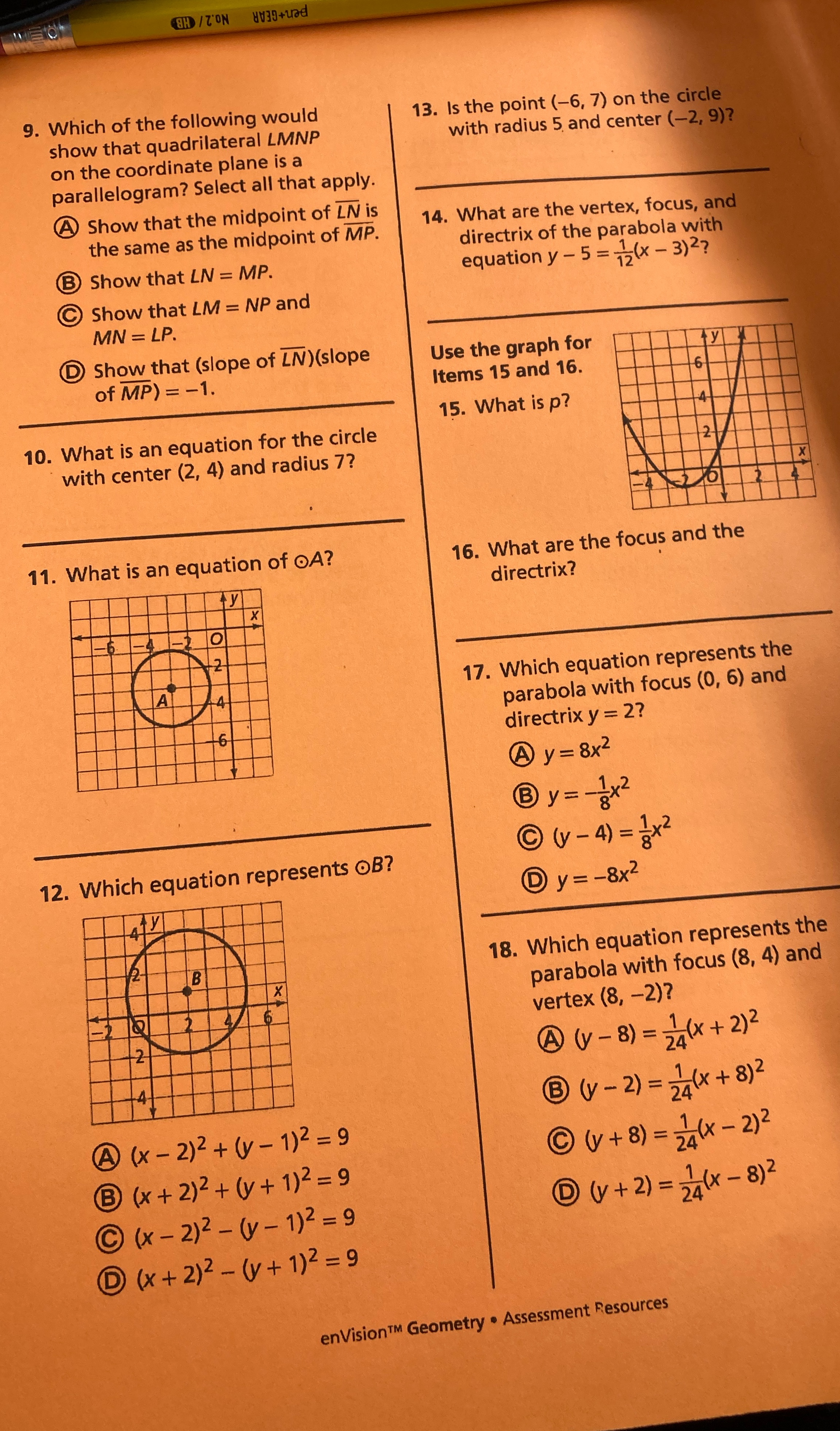 Can someone solve this No.2 / HB pen+GEAR 9.