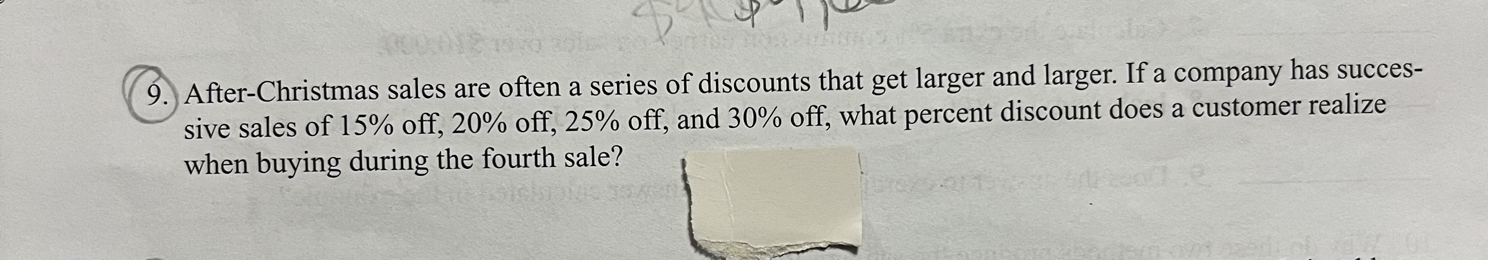 9. After-Christmas sales are often a series of