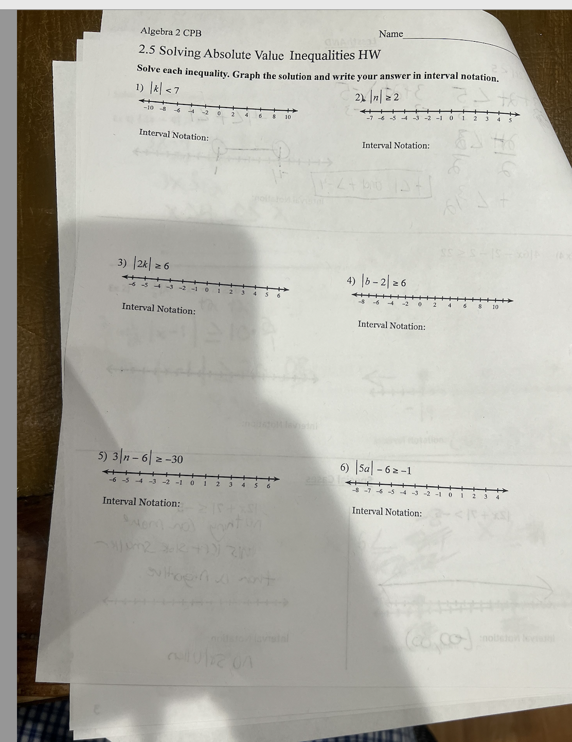 Can you solve these problems and show work