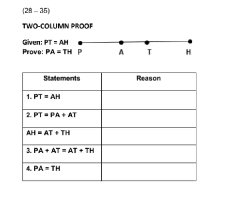 Please see attached file. (28 -35) TWO-COLUMN
