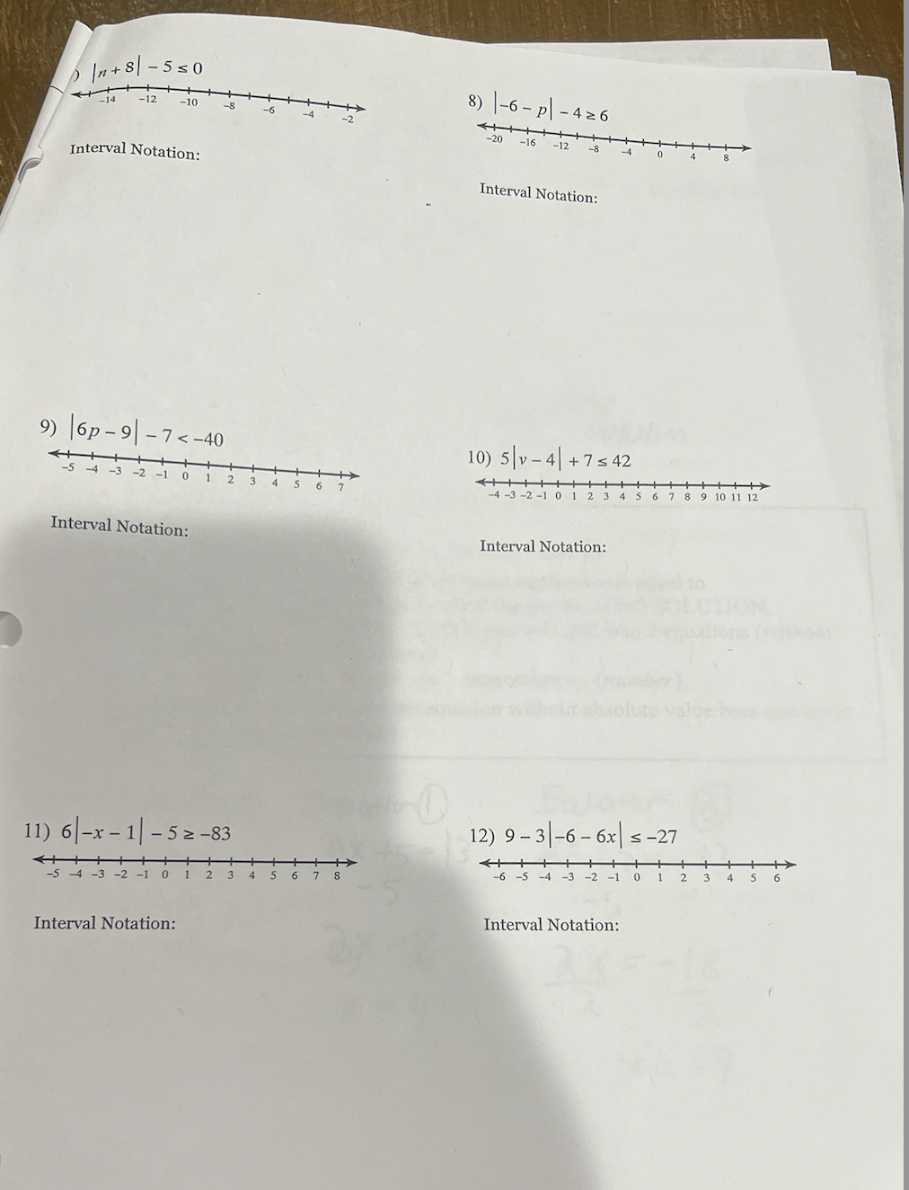 Can you solve these problems and show work