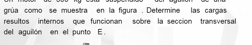 grua como se muestra en la figura . Determine las