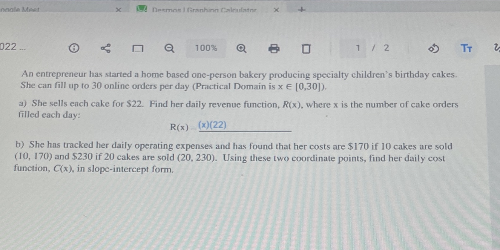 How do I solve b onale Meet X Desmos | Graphing