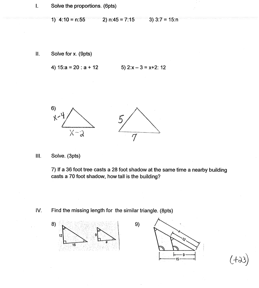 please answer all question on a separate sheet of
