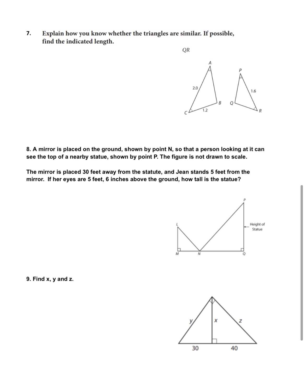 I need help with this 7. Explain how you know