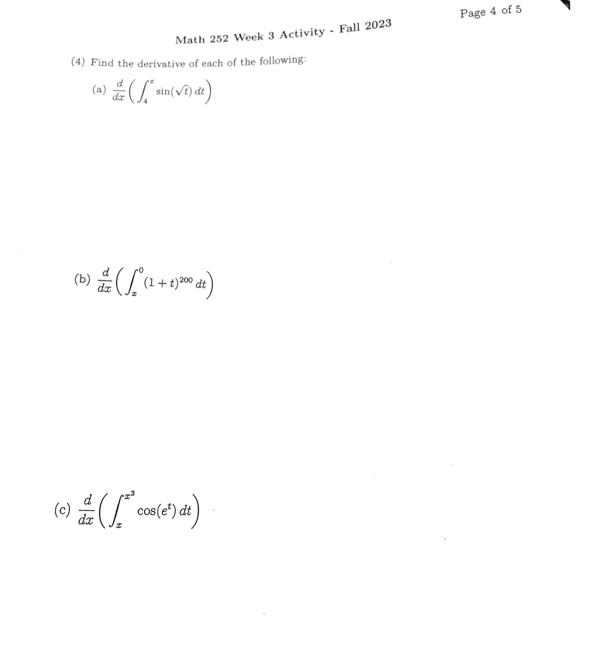 Page 4 of 5 Math 252 Week 3 Activity - Fall 2023