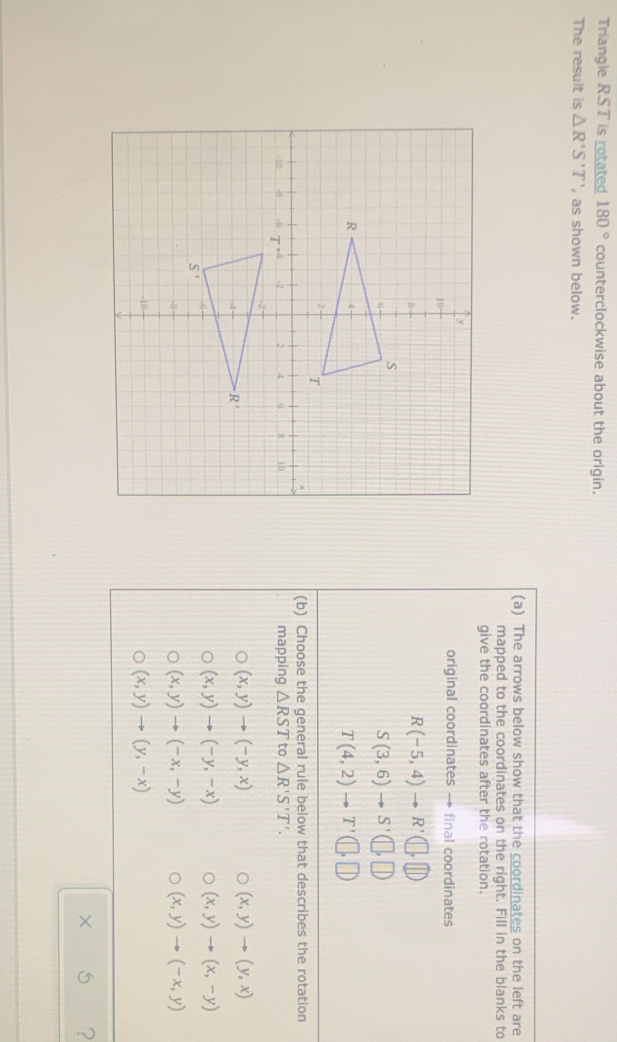 Need help to figure this out Triangle RST is