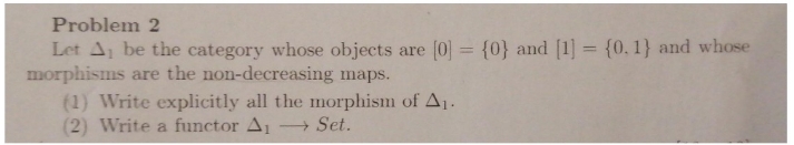 please solve it Problem 2 Let Aj be the category