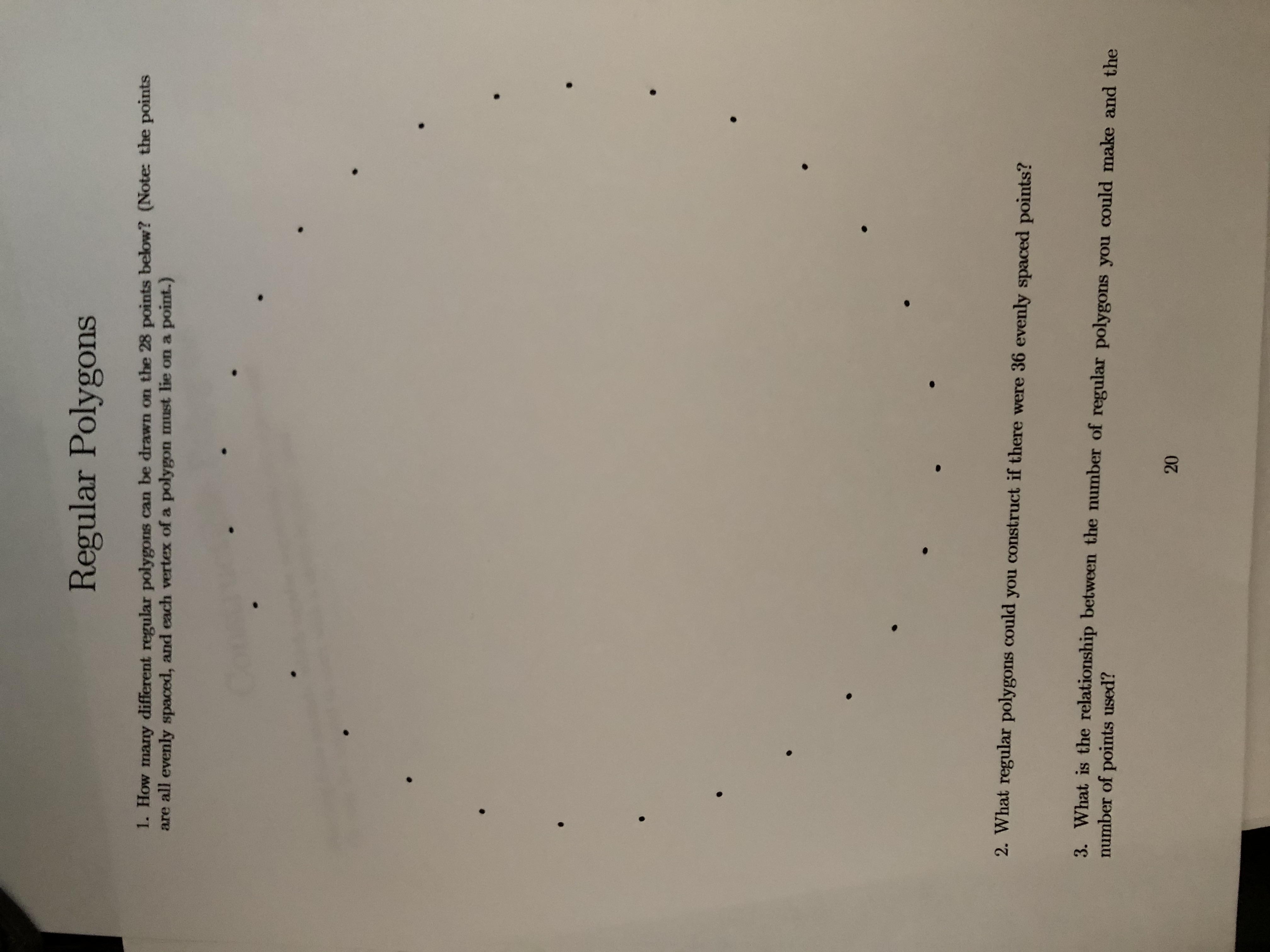 how can we determine how many different regular