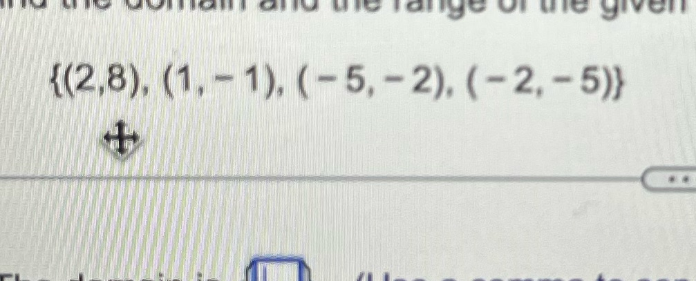 find the domain and range of the given relation c