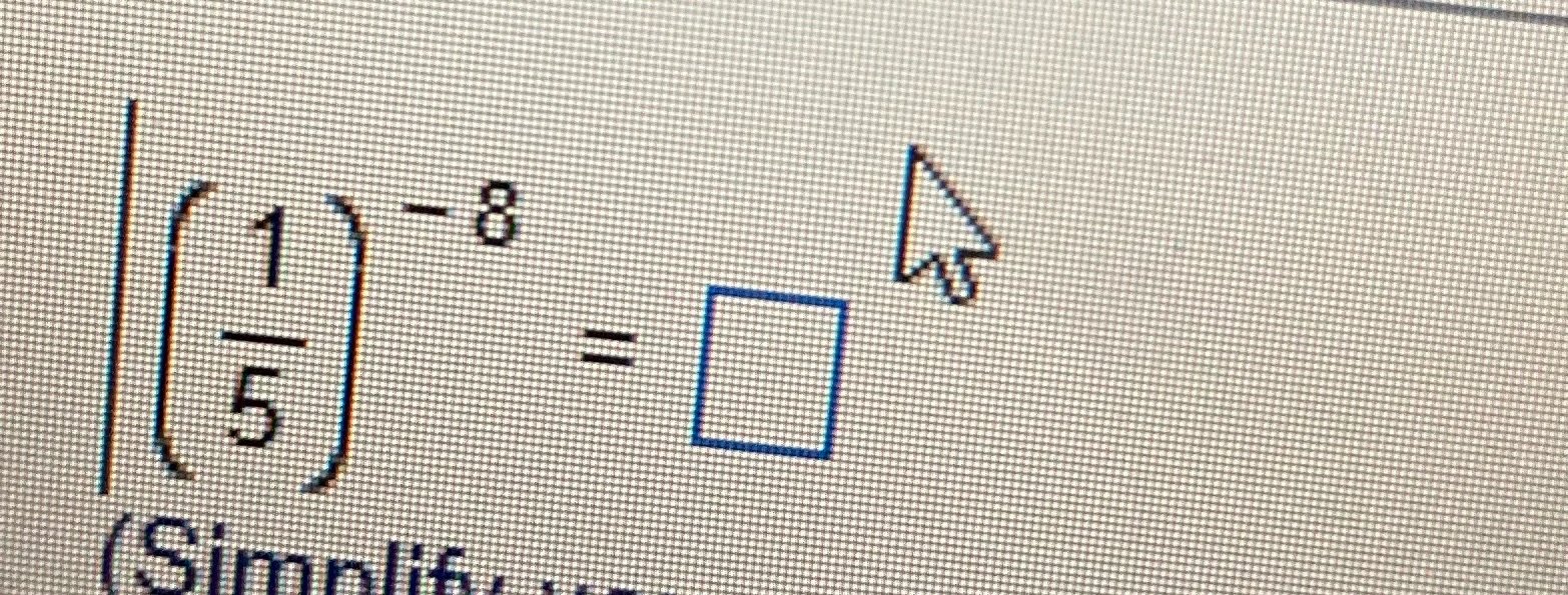 Rewrite the expression using a positive exponent