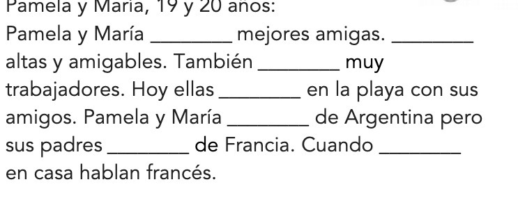 Pamela y Maria, 19 y 20 anos: Pamela y Maria