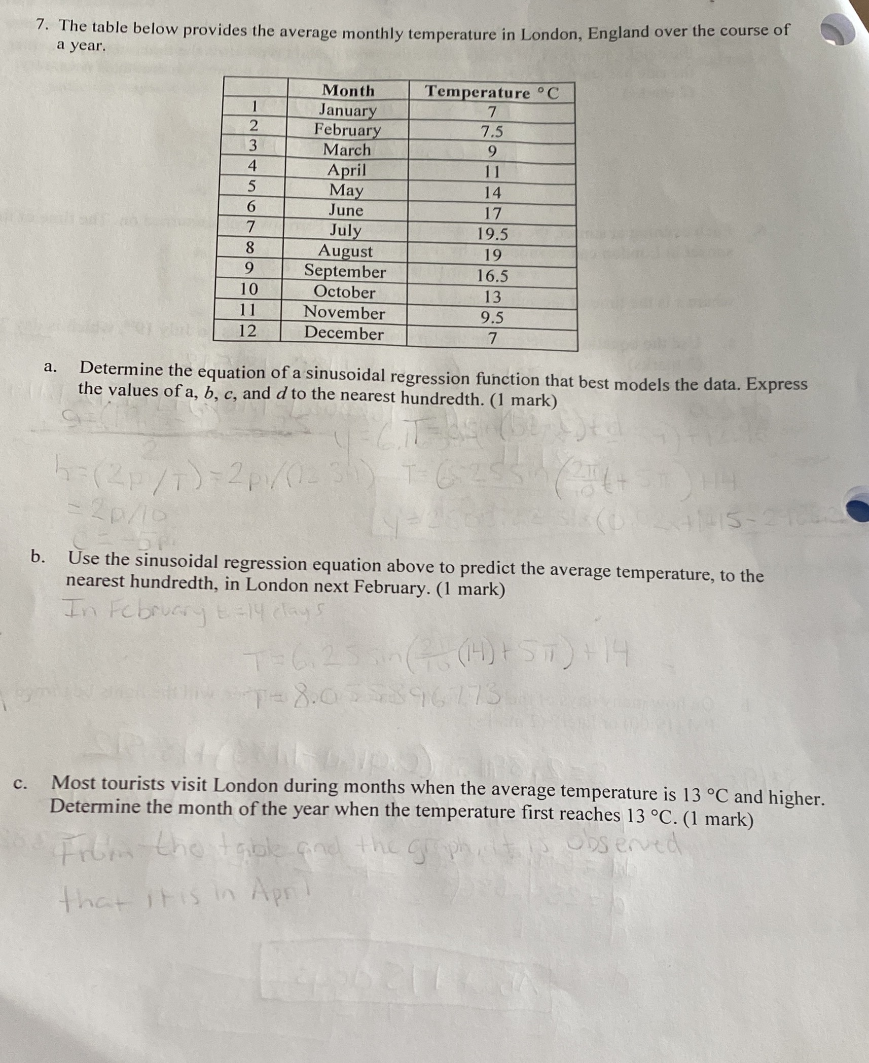 I need this whole page 7. The table below